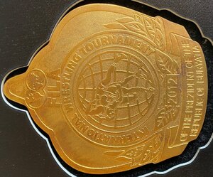 Комплект значков и медалей на тренера по борьбе