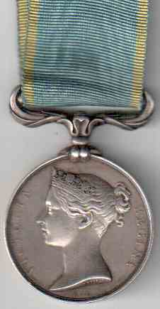 Английская медаль за победу в Крымской войне над Россией