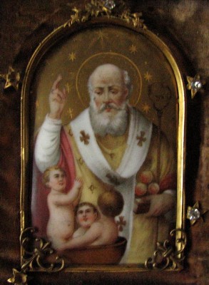 Св. Николай, чудесная эмаль