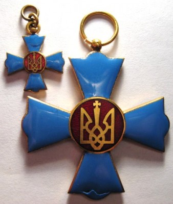 Украина Крест Украинского Казачества с миниатюрой