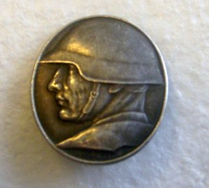 серебренный немецкий медальон