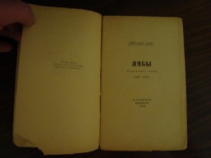 Блок, Ямбы 1919