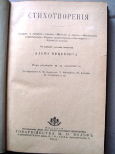 Мицкевич, стихотворения