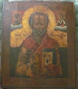 икона св. Николая Чудотворца. 36 на 31.