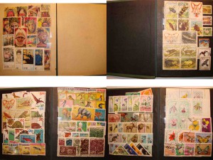 три альбома марок