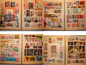 три альбома марок