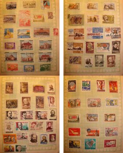 три альбома марок