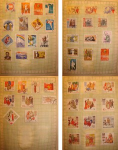 три альбома марок