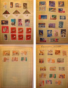 три альбома марок