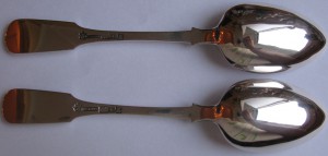 Ложки столовые "САЗИКОВЬ" 1857г