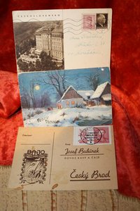 Конверты и открытки с марками Чехословакия старые.