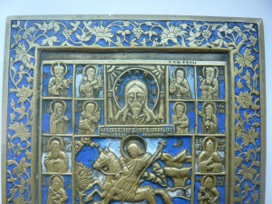 Димитрий Солунский 160х135 три эмали