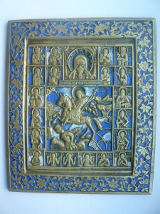 Димитрий Солунский 160х135 три эмали
