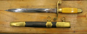 Кортик ВМФ образца 1940 года, безкнопочный + портупея со льв