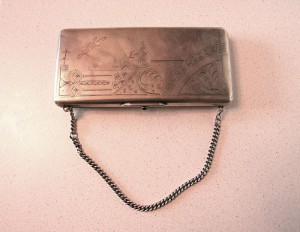 Сумочка дамская серебрянная, 529 гр., 1899-1908 гг. + заключ