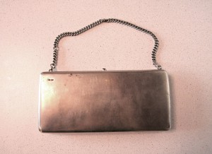 Сумочка дамская серебрянная, 529 гр., 1899-1908 гг. + заключ