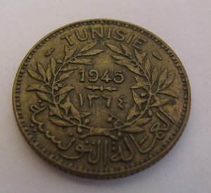 Tunisia 1 FRANC 1945!!!