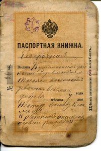 1898 паспорт на Кагалидзе, ратника-ополченца