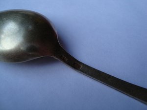 Комплект ложек серебро,эмаль,позолота