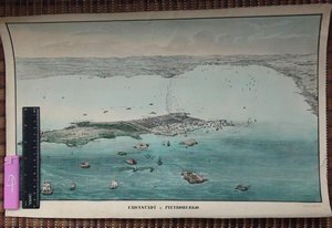 Цветная гравюра CRONSTADT e PIETROBURGO