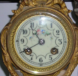 Часы "Лучница с птицей" Франция, 19 век.