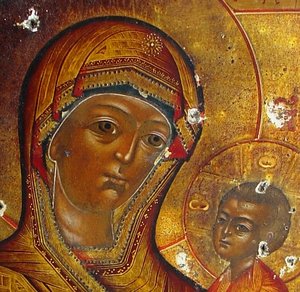 Икона Пресвятая Богородица Тихвинская. Оклад 84 пр. 1815 год