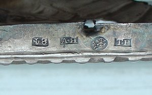 Икона Пресвятая Богородица Тихвинская. Оклад 84 пр. 1815 год