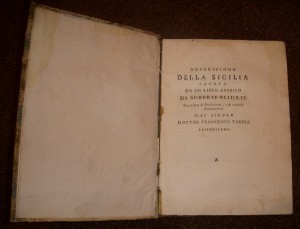 Книга "ОПИСАНИЕ СИЦИЛИИ......" Издана в Палермо, 1632 год!!!