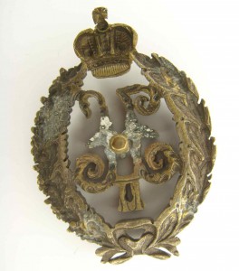 Знак на перевязи офицерских лядунок казачьих полков Н II