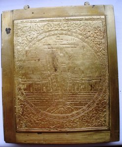 Складень. Деисус. 160 х 390 мм. 2 эмали.