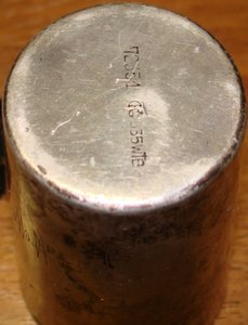 Стопка серебро 835пр с изображением ЕК-1 1939 и подписью