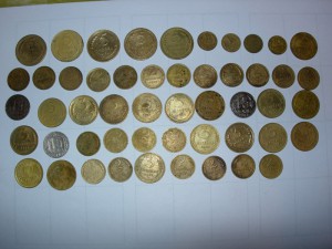 монеты советов - до 1955 года. - 51 штука.