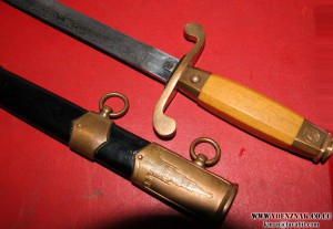 Кортик СССР с ГРАВИРОВКОЙ на лезвии ЗиК 1957г., № 1649