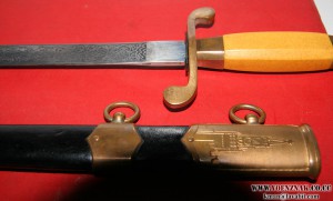 Кортик СССР с ГРАВИРОВКОЙ на лезвии ЗиК 1957г., № 1649