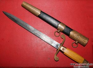 Кортик СССР с ГРАВИРОВКОЙ на лезвии ЗиК 1957г., № 1649