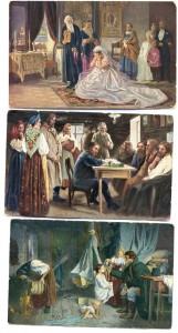 Хорошие живописные открытки 16 шт.