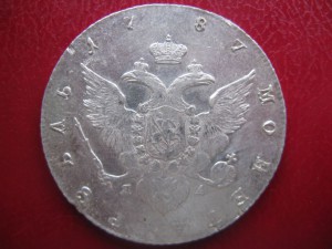 Рубли Екатерины II 1778,1782,1787,1789 2 шт, 1793 в сохране