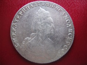 Рубли Екатерины II 1778,1782,1787,1789 2 шт, 1793 в сохране