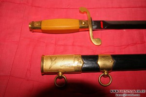 Кортик СССР ВВС 1954г. № 414 "ЗиК" позолочен, отличное