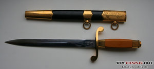 Кортик СССР ВМФ "ЗиК" 1955г. № 1549, позолочен, отличное