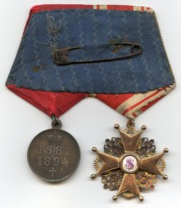 Колодка Станислав III ст. + Медаль А III. Родной сбор.