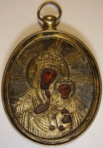Богоматерь Черниговская, серебро, 84пр.
