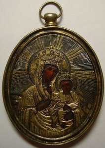 Богоматерь Черниговская, серебро, 84пр.