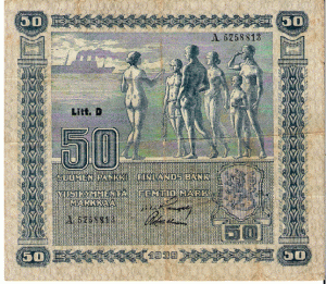 1939 г.Финляндия.50 марок.