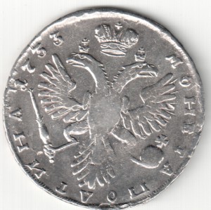 Полтина 1733 г.