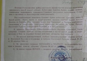 БОЛЬШАЯ итоговая благодарность в цвете на офицера!