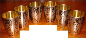 Набор стопок. Серебро.