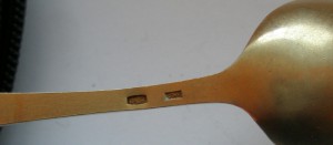 Ложечки чайные с эмалью 5 штук