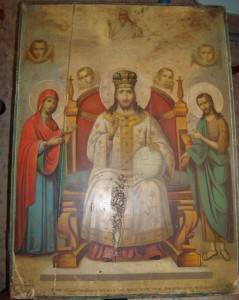 Спас на троне (Афон, большой, подписной)