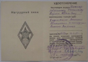 ВВИУ в серебре на доке